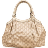 Gucci Leather GG Monogram Sukey Handbag