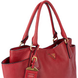 Prada Red Calf Vitello Handbag