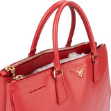 Prada Red Saffiano Leather Galleria Handbag