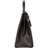 Hermès Brun Boxcalf Kelly 32 Handbag