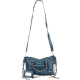 Balenciaga Blue Leather Classic City Handbag