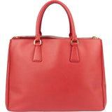 Prada Red Saffiano Leather Galleria Handbag