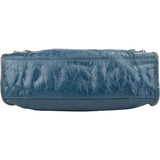 Balenciaga Blue Leather Classic City Handbag