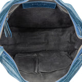 Balenciaga Blue Leather Classic City Handbag