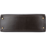 Hermès Brun Boxcalf Kelly 32 Handbag