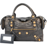 Balenciaga Grey Leather Classic City Handbag