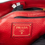 Prada Red Calf Vitello Handbag