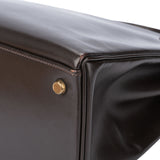 Hermès Brun Boxcalf Kelly 32 Handbag