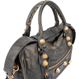 Balenciaga Grey Leather Classic City Handbag