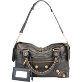 Balenciaga Grey Leather Classic City Handbag