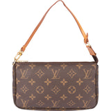 Louis Vuitton Canvas Monogram Pochette Accessoire Handbag