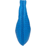 Bottega Veneta Blue Intrecciato Leather Belly Hobo Bag