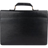 Louis Vuitton Noir Epi Leather Serviette Business Handbag