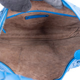 Bottega Veneta Blue Intrecciato Leather Belly Hobo Bag