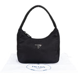 Prada Black Nylon Triangle Vintage Re-Edition Handbag