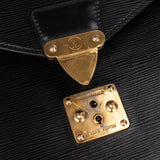 Louis Vuitton Noir Epi Leather Serviette Business Handbag