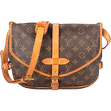 Louis Vuitton Canvas Monogram Saumur 30 Crossbody Bag