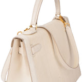 Hermès White Krinoline Boxcalf Kelly 32 Handbag