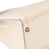 Hermès White Krinoline Boxcalf Kelly 32 Handbag