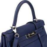 Hermès Inky Blue Togo Leather Kelly 28 Handbag