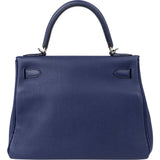 Hermès Inky Blue Togo Leather Kelly 28 Handbag
