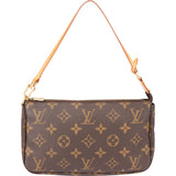 Louis Vuitton Canvas Monogram Pochette Accessoire Handbag