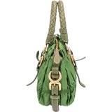 Prada Quilted Green Nylon Handbag