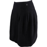 Chanel Noir Wool Skirt (D36 / FR38)