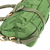 Prada Quilted Green Nylon Handbag