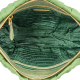 Prada Quilted Green Nylon Handbag