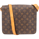 Louis Vuitton Canvas Monogam Cartouchiere GM Crossbody Bag