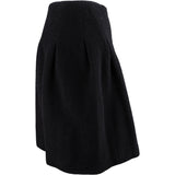 Chanel Noir Wool Skirt (D36 / FR38)