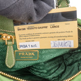 Prada Quilted Green Nylon Handbag