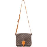 Louis Vuitton Canvas Monogam Cartouchiere GM Crossbody Bag