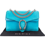 Gucci Blue Suede Dionysus Shoulder Bag