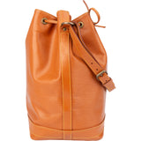Louis Vuitton Cognac Epi Leather Sac Noe Grande Shoulder Bag