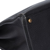 Hermès Noir Ardennes Leather Kelly 40 Handbag