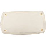Prada White Leather Vitello Handbag