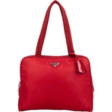Prada Red Nylon Triangle Shoulder Bag