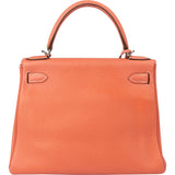 Hermès Crevette Taurillon Clemence Kelly 28 Retourne Handbag
