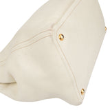 Prada White Leather Vitello Handbag