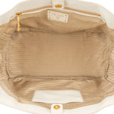 Prada White Leather Vitello Handbag
