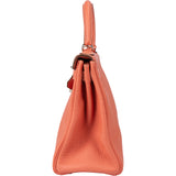 Hermès Crevette Taurillon Clemence Kelly 28 Retourne Handbag