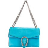 Gucci Blue Suede Dionysus Shoulder Bag