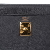 Hermès Noir Ardennes Leather Kelly 40 Handbag