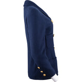 Chanel Bleu Tweed Golden Button Jacket (DE36 / FR38)