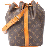 Louis Vuitton Canvas Monogram Sac Noe Petit Shoulder Bag