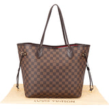 Louis Vuitton Damier Ebene Monogram Neverfull MM Shopper Handbag