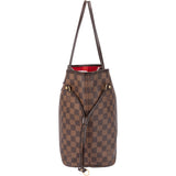 Louis Vuitton Damier Ebene Monogram Neverfull MM Shopper Handbag