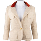 Chanel Bicolor Tweed Satin Jacket (DE36 / FR38)